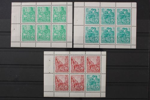 DDR, MiNr. H-Blatt 7-9 A, postfrisch