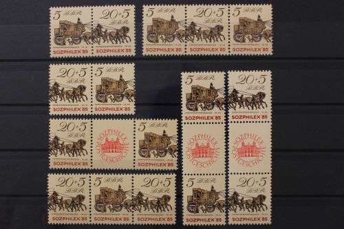 DDR, MiNr. W 16 - SZ 22, 7 Zusammendrucke, postfrisch