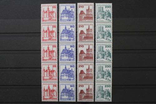 Berlin, MiNr. 587-590 R Fünferstreifen, ZN, postfrisch