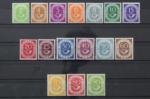 Deutschland (BRD), MiNr. 123-138, Falz