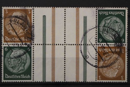 Deutsches Reich, MiNr. KZ 27.1, Paar, gestempelt