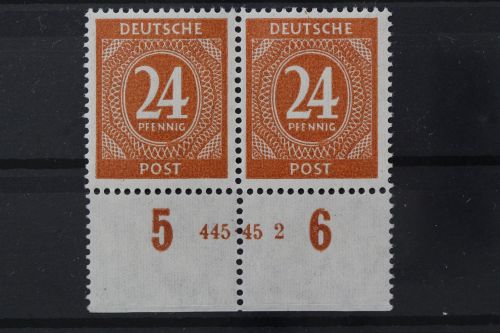 Gem. Ausgaben, MiNr. 925 Paar, Unterrand mit HAN 445.45 2, postfrisch