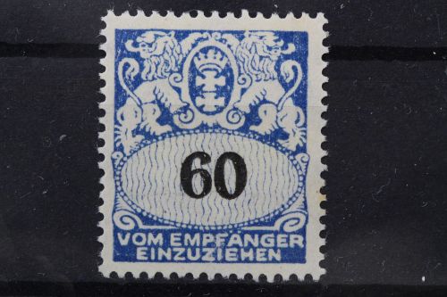 Danzig Portomarken, MiNr. 36, Falz