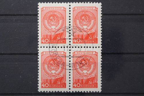Sowjetunion, MiNr. 1335 I Viererblock, gestempelt