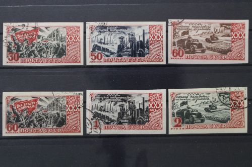 Sowjetunion, MiNr. 1162-1167 B, gestempelt