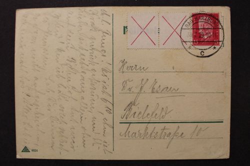 Deutsches Reich, MiNr. W 30.2, Karte
