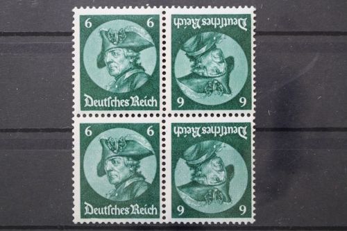 Deutsches Reich, MiNr. K 17, zweimal im Viererblock, postfrisch