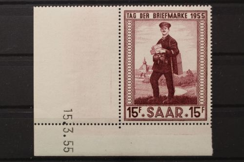 Saarland, MiNr. 361 Br Druckdatum 15.3.55, postfrisch