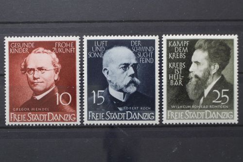 Danzig, MiNr. 306-308, Falz