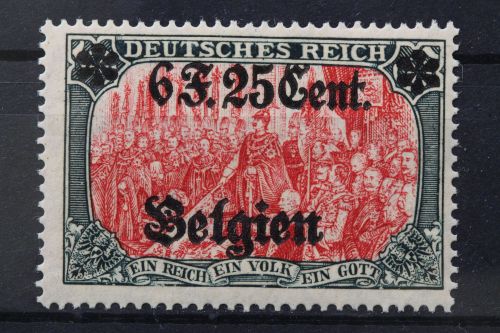 Landespost Belgien, MiNr. 25 I, Falz