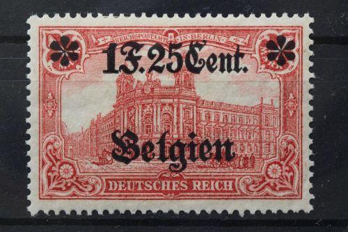 Landespost Belgien, MiNr. 23 I B, Falz