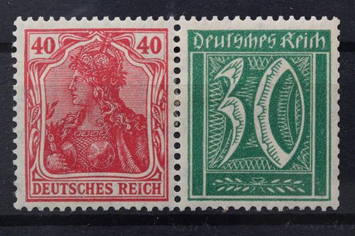Deutsches Reich, MiNr. W 17, Falz