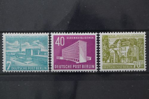 Berlin, MiNr. 121-123, Falz