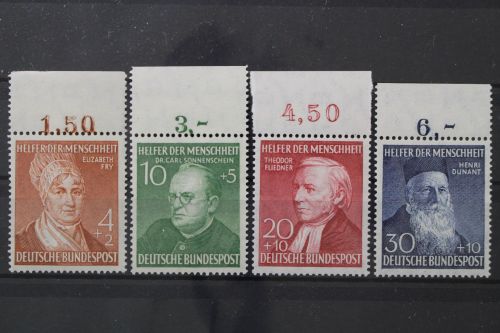 Deutschland (BRD), MiNr. 156-159 Oberrand, postfrisch