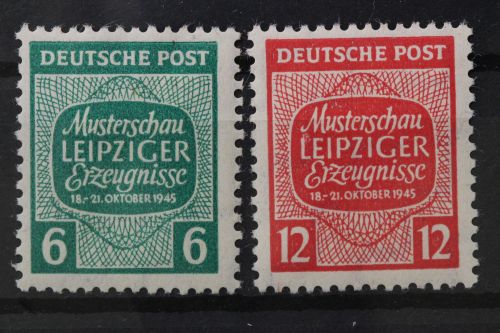 Sowj. Zone, MiNr. 124-125 X, Falz