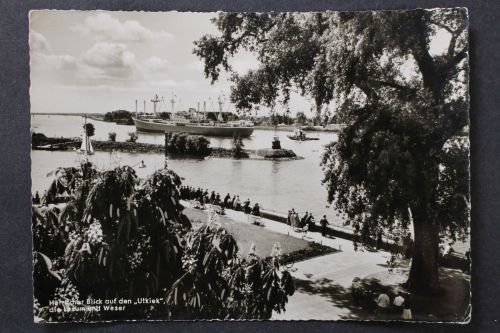 Bremen, Blick auf den "Utkiek", die Lesum und Weser