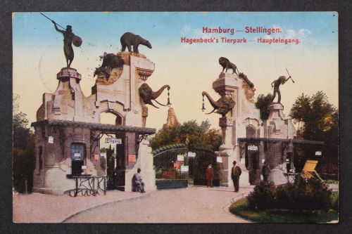 Hamburg - Stellingen, Hagenbeck's Tierpark, Haupteingang