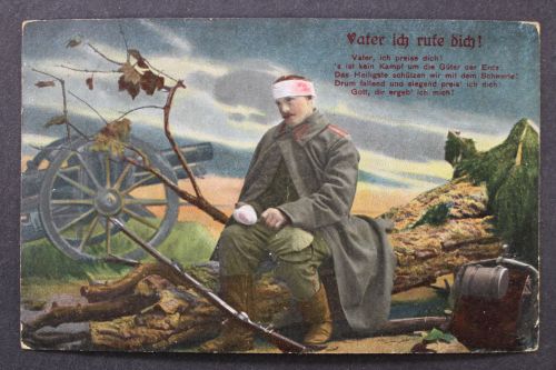 Verletzter Soldat, Gebet, Vater ich rufe Dich!