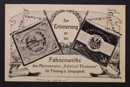 Fahnenweihe des Marinevereins "Admiral Thomsen" für Tönning u. Umgegend