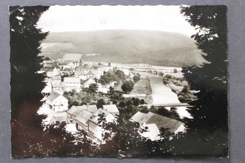 Beiseförth OT v. Malsfeld, im Fuldatal, Blick zum Ort