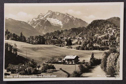 Berchtesgaden, Blick zum Ort mit Hochkalter