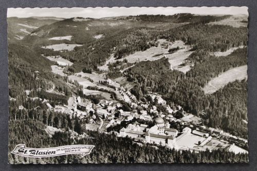 St. Blasien, Südschwarzwald, Ortsansicht, Luftbild mit Blick ins Albtal