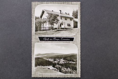 Bayerisch Eisenstein, unbekanntes Haus, Blick zum Ort