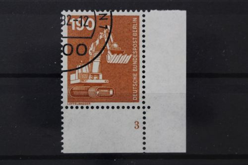 Berlin, MiNr. 670 Ecke rechts unten, FN 3, gestempelt