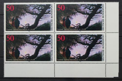 Deutschland (BRD), MiNr. 815 Viererblock, Ecke rechts unten, postfrisch