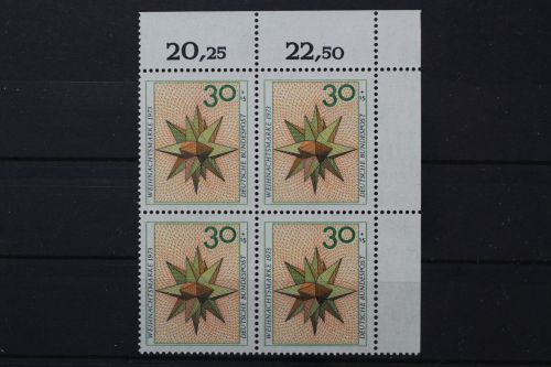 Deutschland (BRD), MiNr. 790 Viererblock, Ecke rechts oben, postfrisch