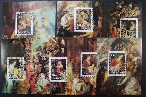 Liberia, MiNr. 1298-1304, 7 Einzelblöcke, postfrisch