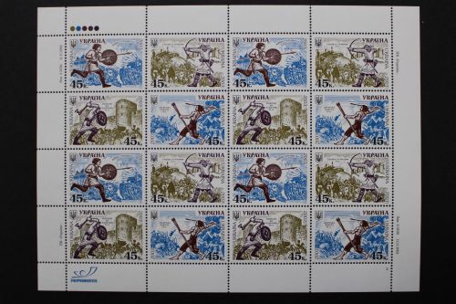 Ukraine, MiNr. 552-555 Bogen, postfrisch