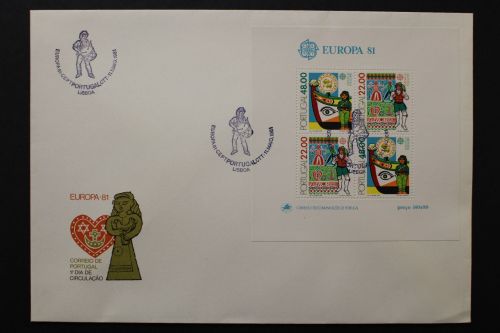 Portugal, MiNr. Block 32, FDC