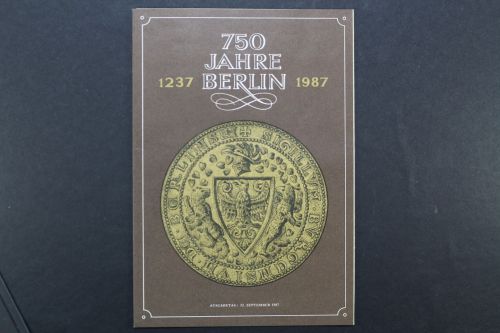 DDR, MiNr. 3071-3074 + Block 89 als ETB 2/1987, ESST