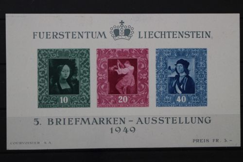 Liechtenstein, MiNr. Block 5, postfrisch