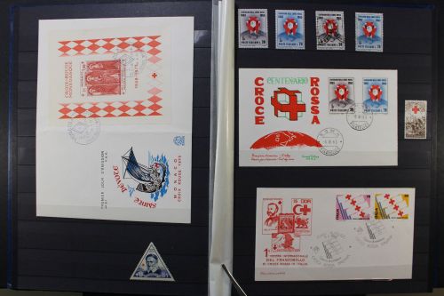 Motivsammlung "Rotes Kreuz" im Einsteckalbum