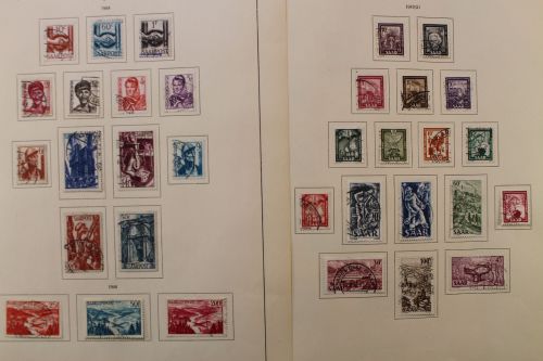 Saarland 1947-1959, gestempelte Sammlung