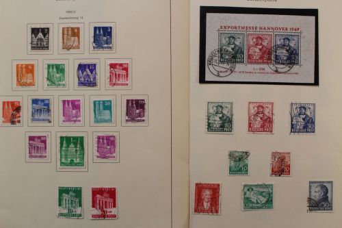 Gemeinschaftsausgaben & Bizone 1945-1949, gestempelte Sammlung