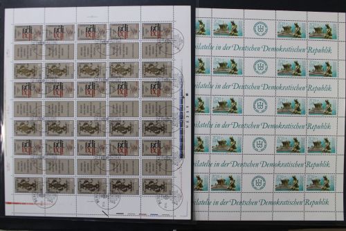 DDR, Partie Bögen und Zusammendruckbögen ab den 1950er Jahren