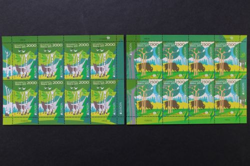Belarus, MiNr. 853-854 Kleinbogen, postfrisch