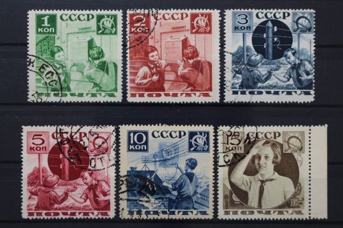 Sowjetunion, MiNr. 542-547 C, gestempelt