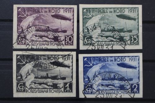 Sowjetunion, MiNr. 402-405 B, gestempelt