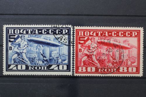 Sowjetunion, MiNr. 390-391 A, gestempelt