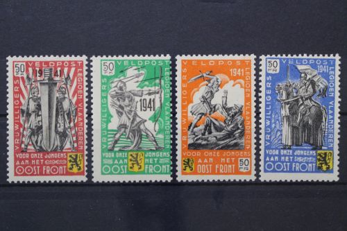 Belgien, MiNr. I - IV, postfrisch