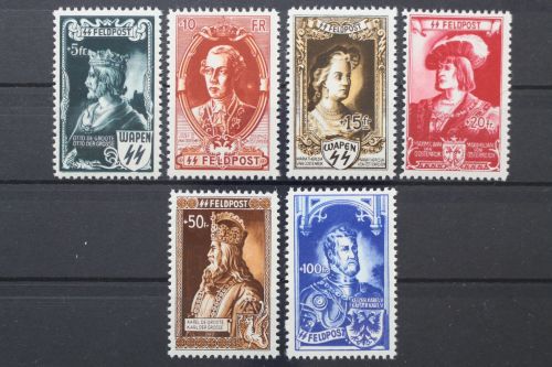 Belgien, MiNr. IX - XIV, postfrisch