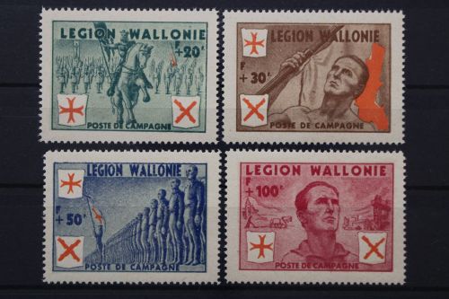Belgien - wallonische Legion, MiNr. I - IV, postfrisch