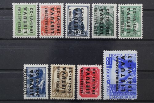 Litauen, MiNr. 1-9, postfrisch