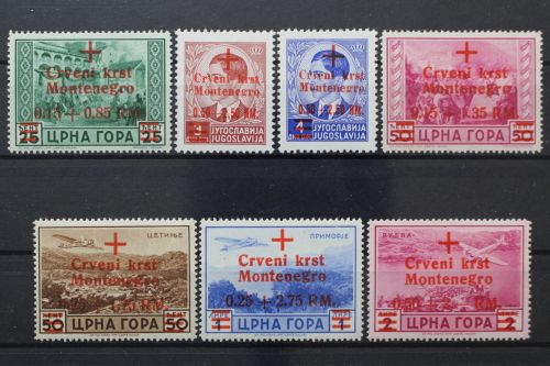 Montenegro, MiNr. 29-35, postfrisch, BPP Signatur