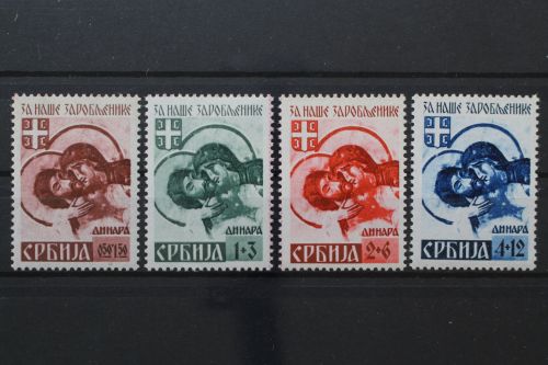 Serbien, MiNr. 54-57 II, postfrisch
