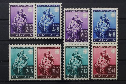 Serbien, MiNr. 82-85 alle 4 Zd-Kombinationen, postfrisch
